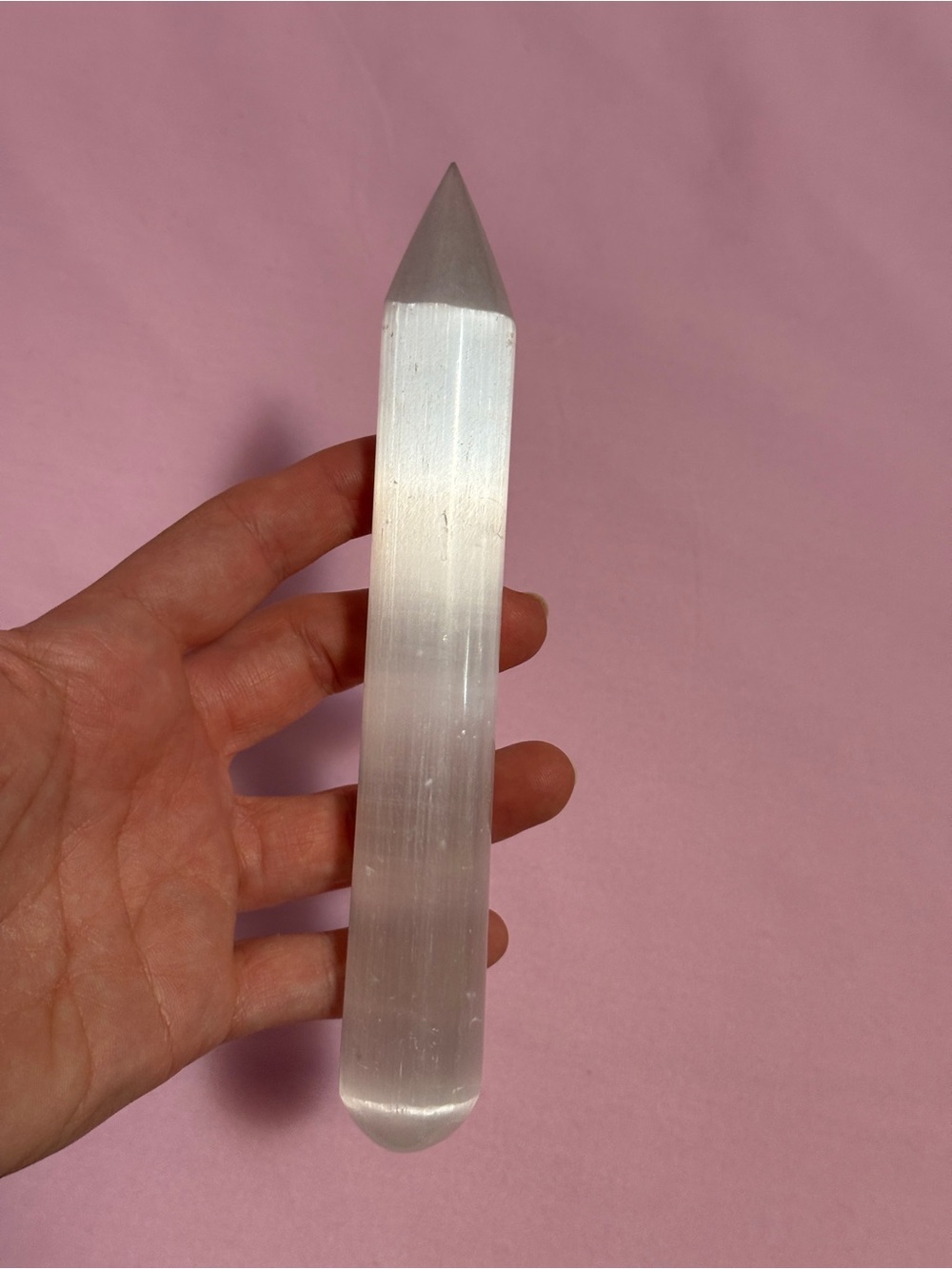 Selenite Crystal Pointed Stick / Wand